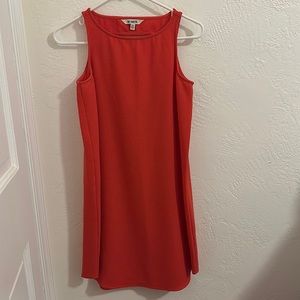 Coral shift dress